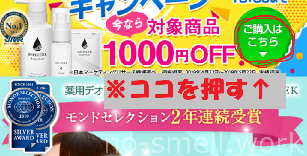 デオシーク購入方法の手順１