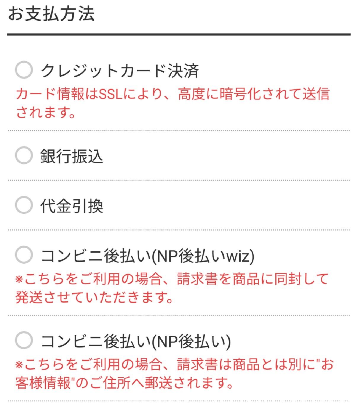 デオシーク支払方法一式