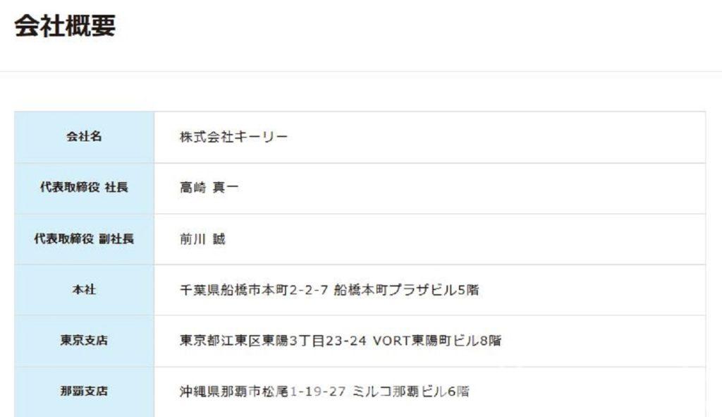 デオシーク株式会社キーリー会社概要
